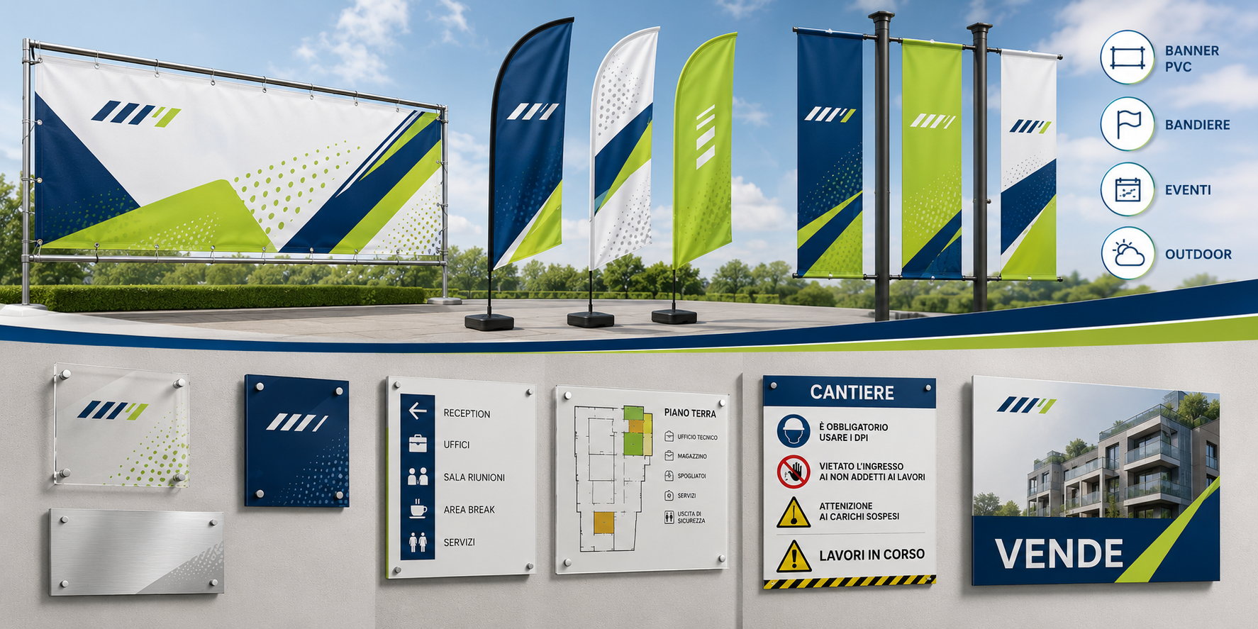 Striscione PVC e Bandiera per Evento